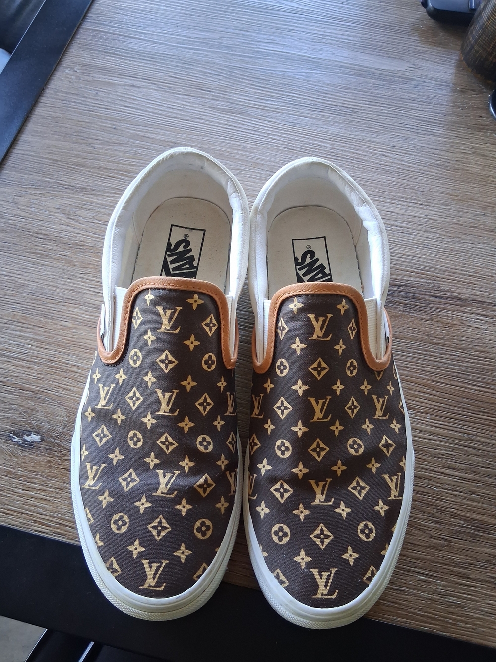 LV (Custom Made Vans) Comes With Custom Made LV Shirt 2x